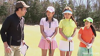 Teenage Asian Girls Engage In Nude Golfing And Oral Sex