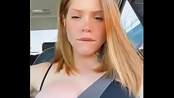 Teenage Girl Flaunts Her Assets While Driving